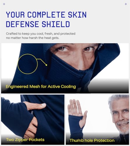 BLUE TYGA Sunscreen Jacket 2.0 Blue Navy Blue - Image 7