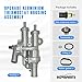 NOVAPARTS 68003582AB Upgrade Aluminium Thermostat Housing Assembly for Dodge Jeep Chrysler 200 Sebring Compass Patriot Avenger Caliber Journey 1.8L 2.0L 2.4L #902-319