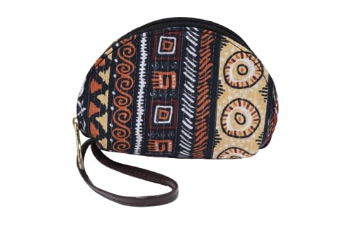 Image of P S Traders Online Women's Ladies Traditional Ikkat Cotton 5 Pieces Combo Bag Multicolor