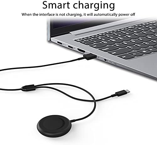 leChivée Watch Charger 2 in 1 Wireless Charging Cable for Samsung Galaxy Watch 4/4 Classic/Watch 3/Active 2/Gear Sport/Gear S3, Wired USB Charging Cable compatible with Samsung S21/ S20/S10/S9/S8
