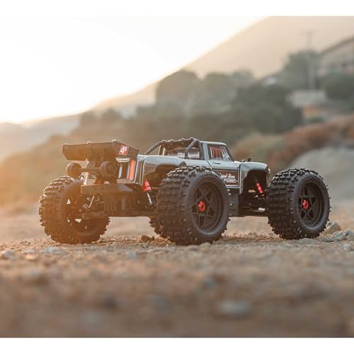 Image of ARRMA RC Truck Outcast 4X4 4S BLX 1 /10TH 4WD Stunt Truck RTR (Battery and Charger Not Included), Gunmetal, ARA4410V2T3
