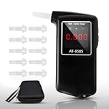 2025 Portable Breathalyzer, Easy-to-Use Alcohol Tester with Backlit Display - Ideal for Home Use, Parties, and Special Events, Professional Alcohol Tester with 10Pcs Mouthpieces
