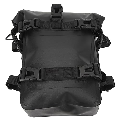 Bolsa lateral universal para barra de choque de motocicleta de 4L con liberación rápida, bolsa trasera para motocicleta para viajes, color negro miniatura 3