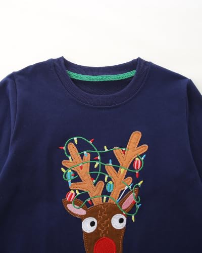Image of Hongshilian Unisex Kids Cute Cartoon Cotton Sweater Shirt