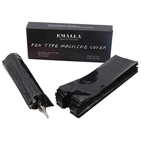 Tattoo Pen Bag - SOTICA 200PCS Disposable Tattoo Pen Covers Sleeves Filter Pen Type Bag for Tattooing Protect Cartridge Machine Pen Grips Cleaning Tattoo Supplies Cover