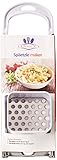 Spaetzle Maker By HARCCI : Homemade German Noodle Dumpling Making Tool With Safety Pusher And A Comfortable Handle – Stainless Steel And Food Grade Plastic In 5 Fun Colors (white)