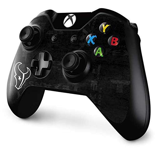 Skinit Decal Gaming Skin Compatible with Xbox One Controller - Officially Licensed NFL Houston Texans Black & White Design