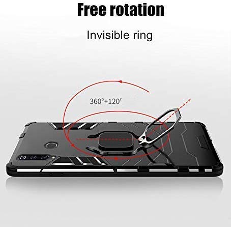 Image of FITSMART Robot Ring Case Cover for Samsung Galaxy M30s / SM-M307FN /DS /SM-M307F /DS - Black