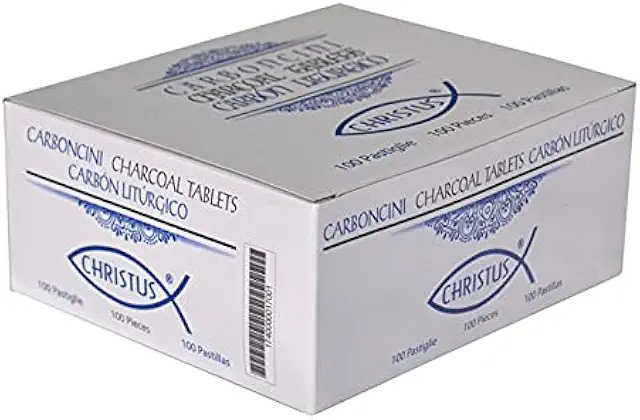 Charbon de Bois pour Encens Ø 33mm - 100 Pièces - Charbon Encens