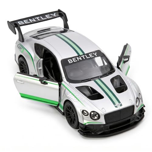 Image of Wizplex Kinsmart Bentley Continental GT3 Race 1:36 Scale Officially Licensed Die-Cast Metal Car Model - Pull-Back Action Openable Doors Collectible Toy