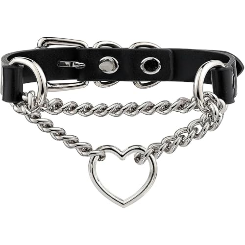 Collier ras du cou en cuir pour entraînement de yoga, jouets pour couple, jeux de chambre à coucher, ras du cou réglable fait à la main avec anneau en...