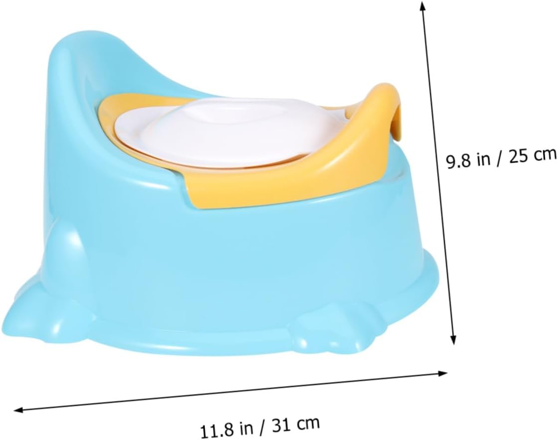 Lovely Potty Training Toilet Seat with Ergonomic Design Lightweight Blue Plastic Potty with Removable Bowl for Easy Cleaning and Travel Convenience