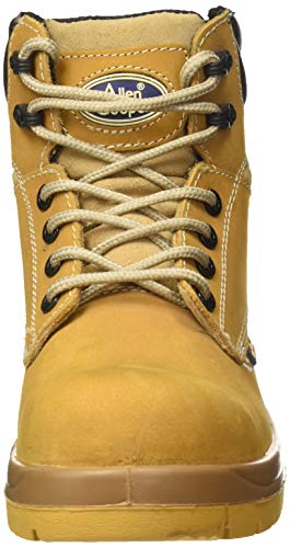 Allen Cooper Tan Shock Absorbing Nitrile Rubber Sole with DIP PU Midsole 300°C Heat Resistant Composite Toe Safety Boot, 9