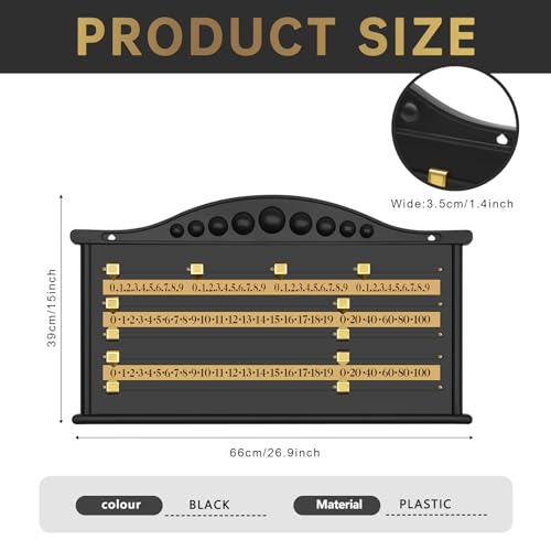 Qusedwey Billiards Scoreboard Snooker Score Recorder Billiard Club Game Recording Board Calculation Number Billiards Accessories - Image 8