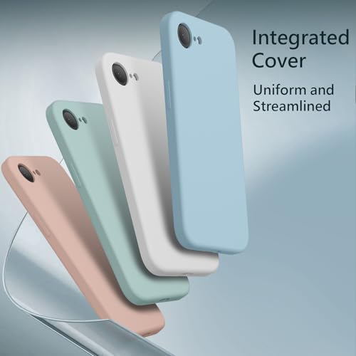 Image of FireNova Magnetic for iPhone 17e Case /iPhone 16e Case, Compatible with MagSafe, [Silicone Camera Protection] Microfiber Lining Phone Case, 6.1 inch, Sky Blue