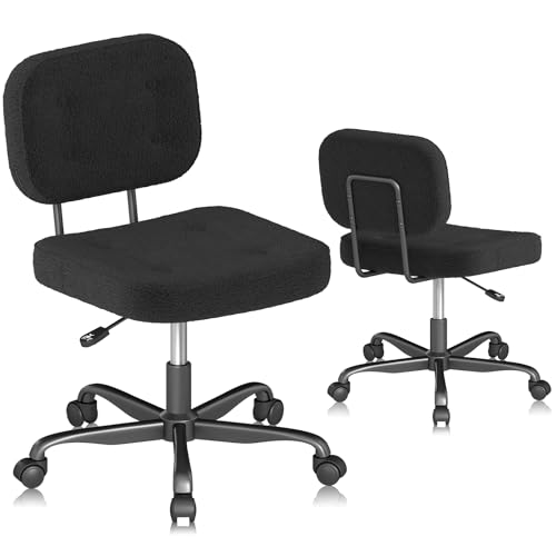 AnyGod Schreibtischstuhl ohne Armlehne, Kompakter Drehstuhl mit...