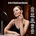 ZDEER LED Red Light Therapy for Face & Neck Massager Facial Care Device – Electric Gua Sha Brass Tool with Heat & Vibration for Firming, Sculpting & Skincare, Red