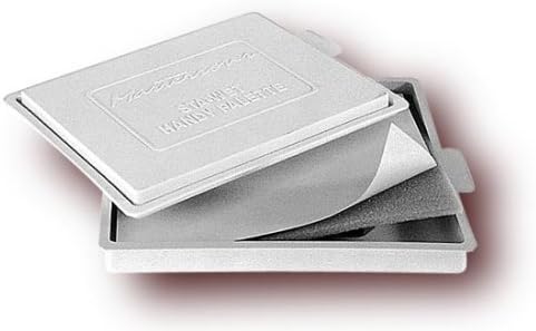 Paint Palette Keeps Paints Fresh For Days With Airtight Lid by Masterson Art Products