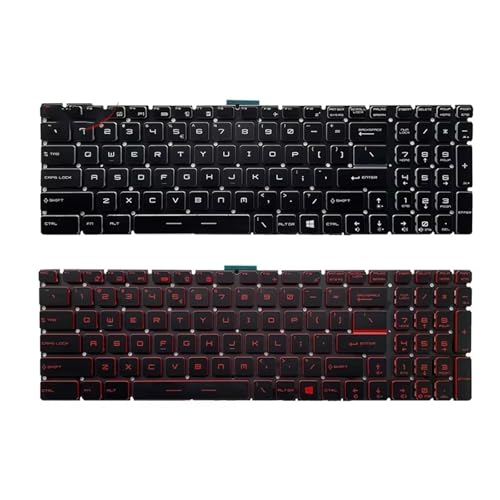 Clavier PC portable MSI GP62 GP73 GL63 rétroéclairé rouge US