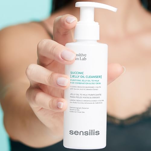 Miniatura 2 de Sensilis Succini Jelly Oil Cleanser Gel Limpiador Anti-Imperfecciones, Seborregulador, Hidratante Y Calante, Con Ácido Succinico, Para Pieles Sensibles 150 Ml