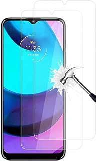 (2 Pack) Moto E20 Tempered glass Screen Protector HD Ultra Clear shatterproof Scratch Resistant 9H Hardness Premium HD Clear Film For Motorola E20