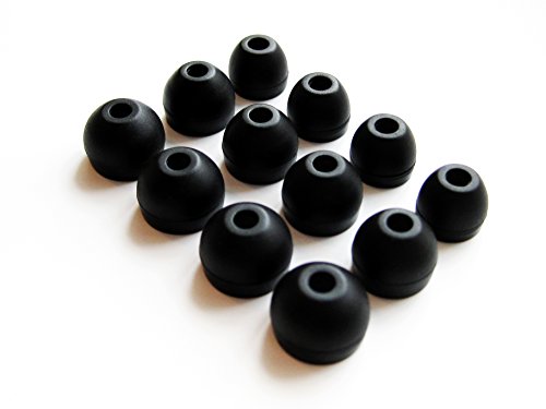 12pcs: 4S / 4M / 4L (SML-BHB) Black Replacement Eartips Compatible with Klipsch AS-5i, S5i, X4i, Reference S4i, S4i Rugged,S4i II,S4a II,S4,AW-4i, S3, S3m, S2, S2m, X1 and Custom 1,2,3 Earphones