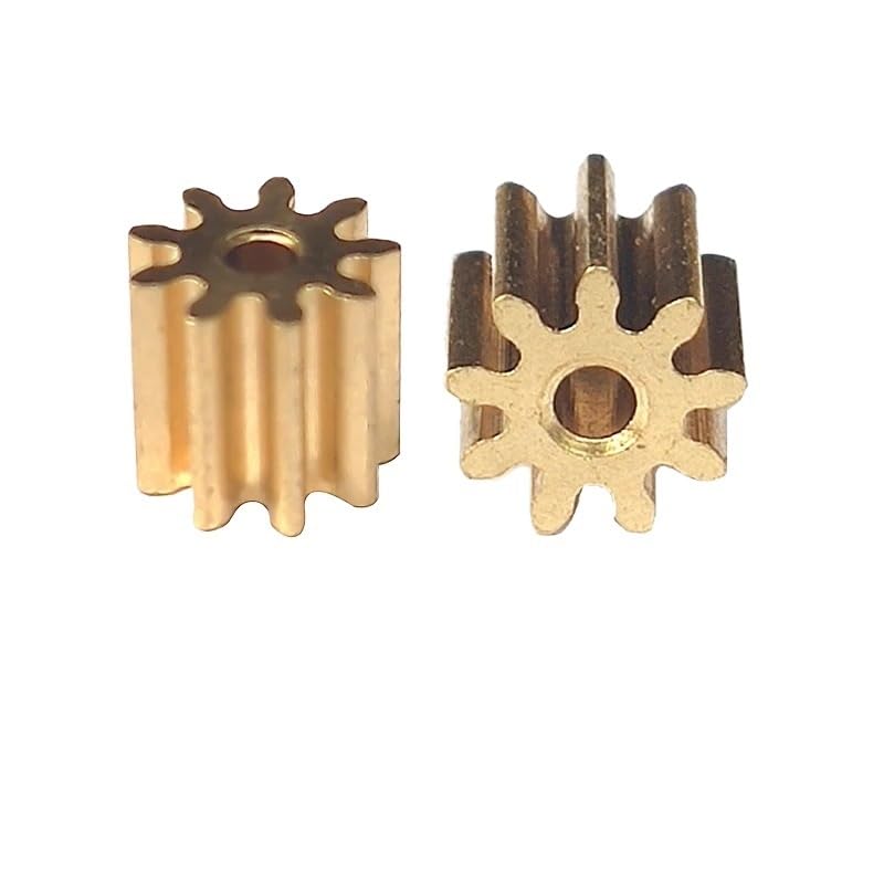 10 pcs 0.5M 10/11/12/13/14 Teeth 0.5 Module Rack spur Gear Precision Copper Steel CNC Pinion 2.02mm Hole(9Teeth-Thick 5mm)