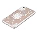3Cworld Case for iPhone SE 3 2022/ iPhone SE 2nd Generation, iPhone 8, iPhone 7, 4.7-Inch, Ultra Thin Clear Art Pattern Crystal Gel TPU Rubber Flexible Slim Skin Soft (Dandelion/Bird Flying-White)