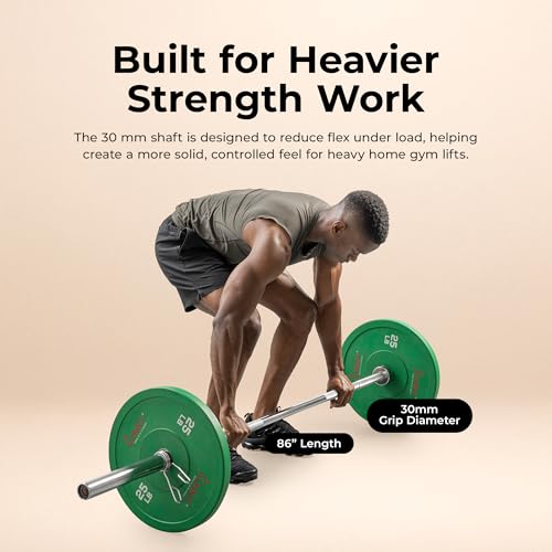 Sunny Health & Fitness 7ft Olympic Barbell 700 lb Capacity with 30mm Grip - image 2