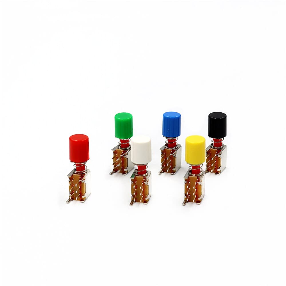 Commutateur PS-22F02 bouton poussoir droit 6 broches pour circuit imprimé et prototypage