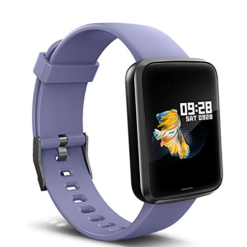 Lintelek Smart Watch, Smartwatch Blood Pressure Monitor, 1.3 Inch Fitness Tracker HR with Sleep Monitor, Fitness Watch Compatible with iPhone, Samsung and Android Phones for Men, Women and Gifts