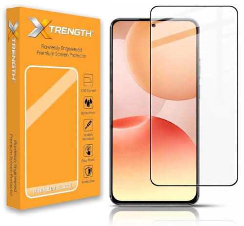 Image of Advanced HD+ Gorilla Tempered Glass Screen Protector Designed for Realme P4x 5G - Edge to Edge Full Screen Coverage with Easy Installation Kit (Anti-Scratch)