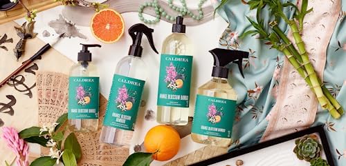 Caldrea Linen and Room Spray Air Freshener, Made with Orange Peel and Ylang Ylang flower Essential Oils, Plant-Derived and Other Thoughtfully Chosen Ingredients, Orange Blossom Bamboo scent,16 oz - Thumbnail 5
