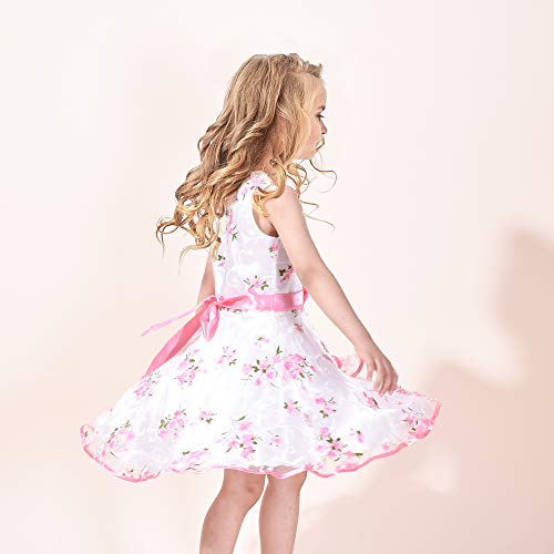 3 Layers Girls Dress Sunflower Wave Pageant Bridesmaid Size 7-8 #TOP2