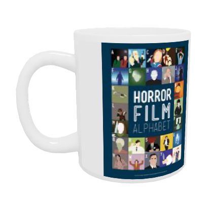 Horror Film Alphabet - A to Z - White Mug (11oz Ceramic)