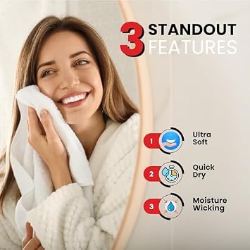 Infinitee Xclusives Premium Hand Towels 6-Pack (40 x 72 cm) – 100% Cotton, Super Absorbent, Quick-Dry Towels for Bathroom, Hotel, Salon & Gym Use |Shadow Grey|