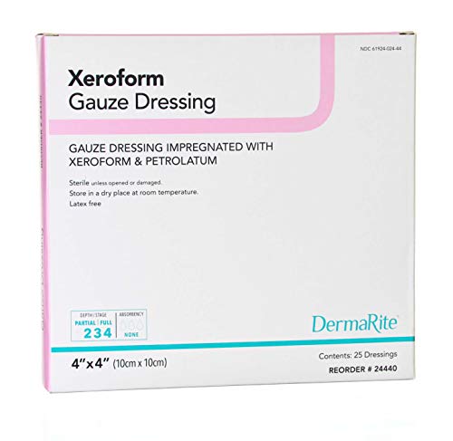 DermaRite Gauze Dressing Impregnated with Xeroform and Petrolatum