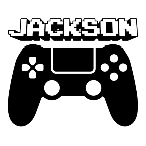 Video Gamer Custom Name Vinyl Wall Decal Sticker