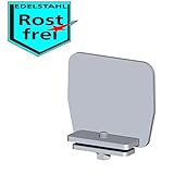 BAUER - Edelstahl Kopfdeckel ohne Rolle für Schiebetor | freitragendes Schiebetor, Rolltor