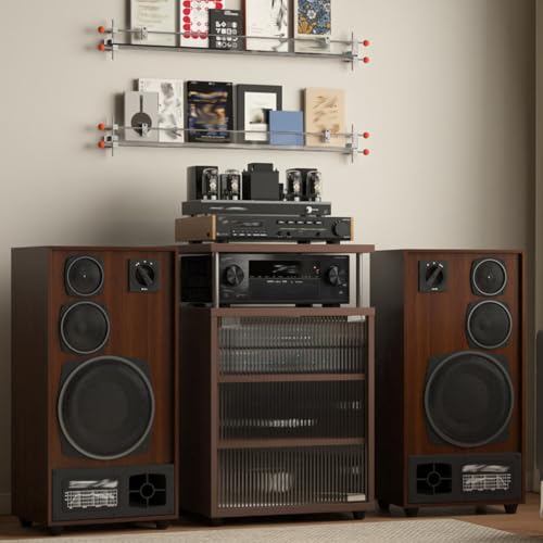 Mueble de audio Hi-Fi abierto para evitar el sobrecalentamiento de amplificadores y desorden 4