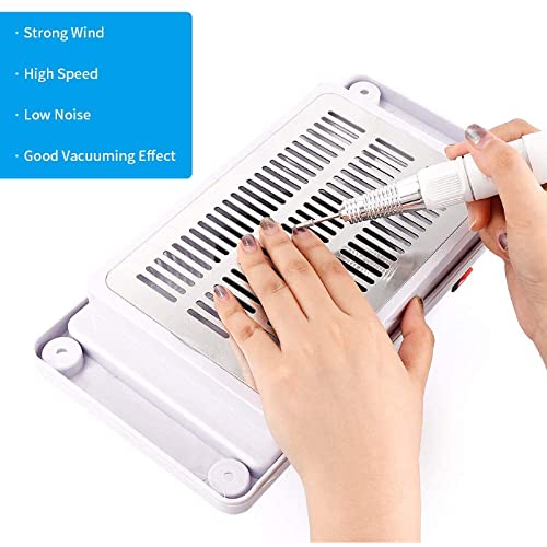 Amhuui Aspirapolvere per Unghie, aspiratore da