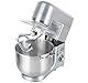 RGV 110290 Pastaprof PL10S Knetmaschine, 10 l, Doppelhaken, 1500 Watt, 6 Geschwindigkeitsstufen, Aluminium, silber metallic