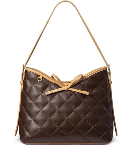 LOVEVOOK Purses for Women Soft Leather Hobo Handbags Diamond Pattern Quilted Satchel Purse Designer Carteras Para Mujer Bucket Purse