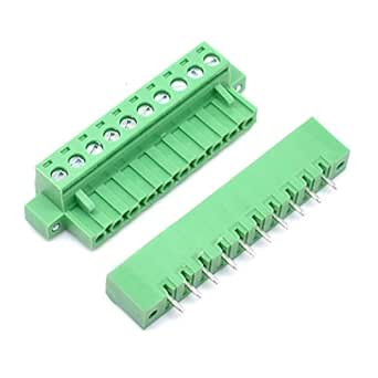 Oiyagai 10 Set 8-Pin 5.08mm Pitch Mannelijke Vrouwelijke PCB Schroef Terminal Block (8P x 10pairs