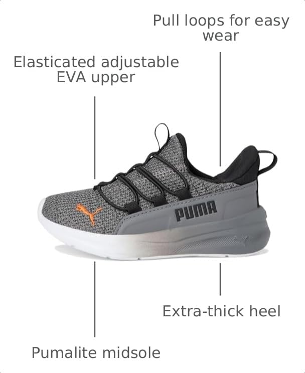 Image of PUMA Kids Boys One4all 2.0 Blizzard Slip On Sneakers Shoes Casual - Grey