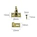 Elbow Latch RLECS 2PCS Heavy Duty Brass Cabinet Door/Window Catch with Screws, 28mm Length