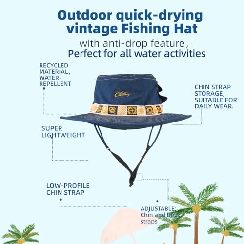 Sombrero estilo pescador color bloque para mujer miniatura 5
