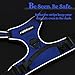 rabbitgoo Dog Harness No Pull with 2 Leash Clips, Adjustable Soft Padded, Reflective Oxford No Choke Pet Vest with Easy Control Handle for Large Dogs, Dazzling Blue, L