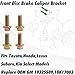 4 Pcs Front Disc Brake Caliper Bracket Bolt Fits Toyota,Honda,Lexus,Subaru,Kia Select Models,Replace OEM GM 19325589,18K17003