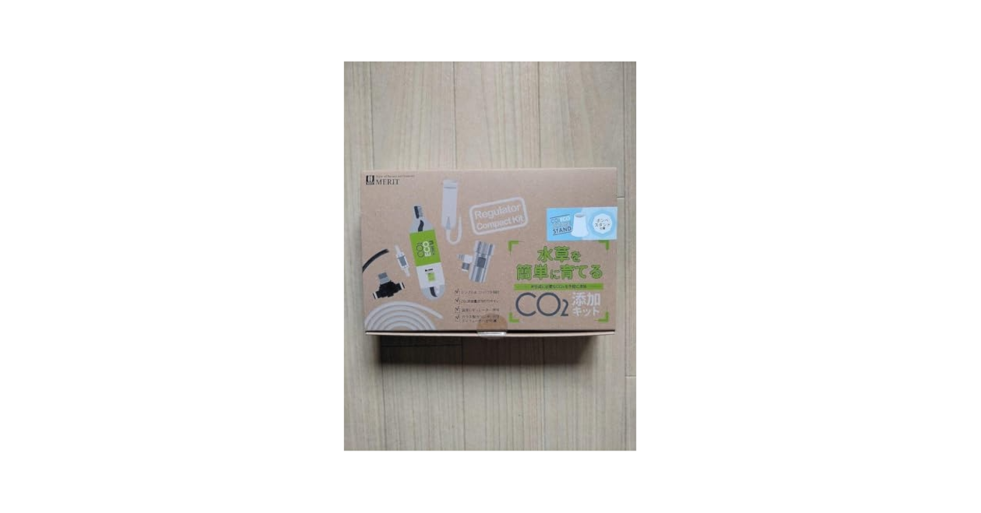 ＭＥＲＩＴ　水草を簡単に育てる　ＣＯ２添加キット MERIT 水草を簡単に育てる CO2添加キット 専用交換
